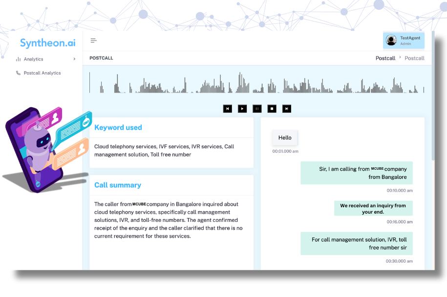 Syntheon.ai dashboard2 | MCUBE