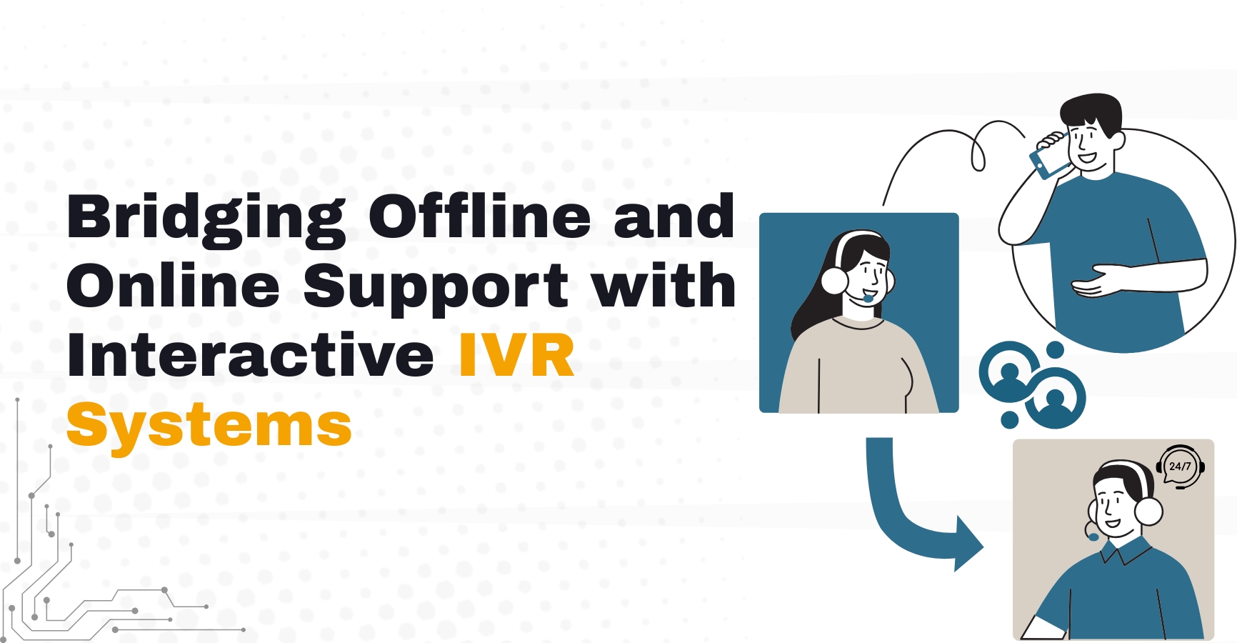 Bridging Offline and Online Support with Interactive IVR Systems